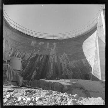 Big Creek, Florence Lake Dam - View of Intrados Arch #36