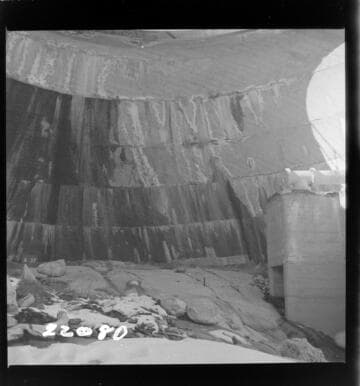 Big Creek, Florence Lake Dam - View of Intrados Arch #37