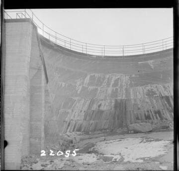 Big Creek, Florence Lake Dam - View of Intrados Arch #45