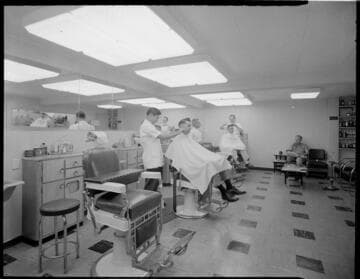 Barber shop interior