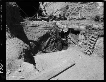 Big Creek - Mammoth Pool - Excavation of Anchor "F"