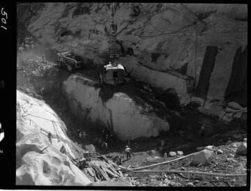 Big Creek - Mammoth Pool - Excavation at bottom of cutoff