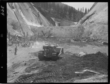 Big Creek - Mammoth Pool - General view of cutoff area