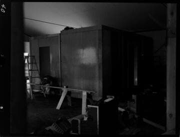 Big Creek - Mammoth Pool - Interior view showing kitchen facilities and walk-in freezer