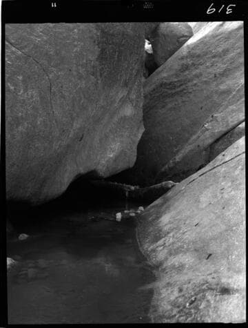 Big Creek - Mammoth Pool - General view of boulders in river bottom at downstream rock toe area