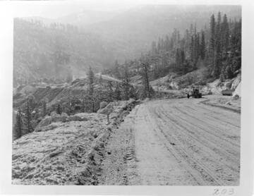 Big Creek - Mammoth Pool - Main haul road to dam
