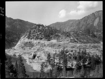 Big Creek - Mammoth Pool - General view of haul roads from Daulton Creek Road
