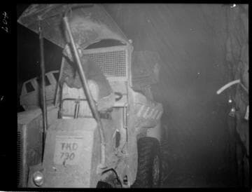 Big Creek - Mammoth Pool - Mucking operation in power tunnel