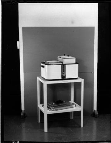 General Electric  roaster and stand