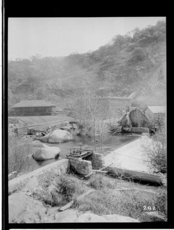 View of the power house at Kaweah #3 Hydro Plant