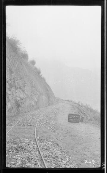 Concrete material along the main conduit at Kaweah #3 Hydro Plant