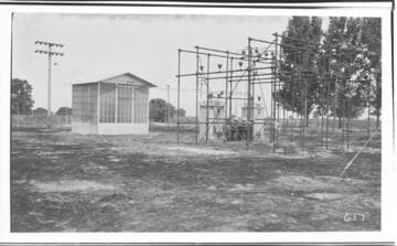 The exterior of Packwood Substation