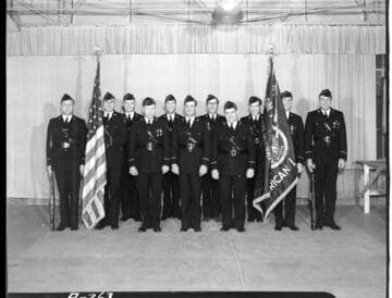 Edison American Legion initiation team