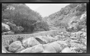 The Middle Fork headworks at Kaweah #3 Hydro Plant