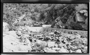 The Middle Fork headworks at Kaweah #3 Hydro Plant