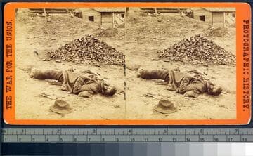 A rebel soldier, killed at the trenches before Petersburgh