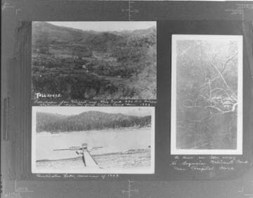 Camp Vincent & Big Creek Lines. (1922) ; Deer near Hospital Rock.  ; Huntington Lake (1933)