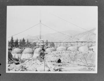 Shot of Florence dam construction