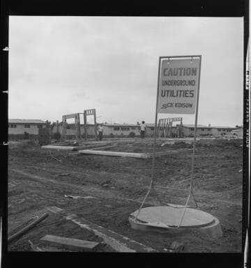 Construction site for homes or apartments