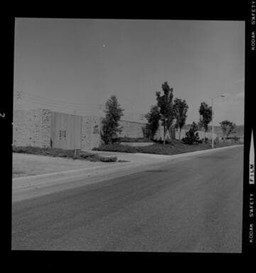 Substation and overhead transmission in business area of city