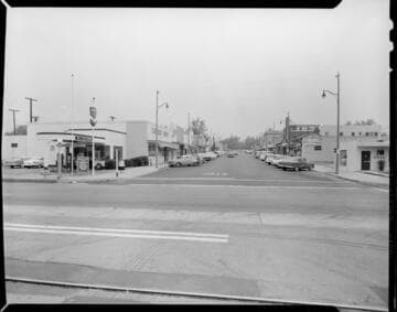 Street scenes in Claremont business district