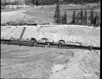 Big Creek, Vermilion Dam - Forms in place