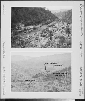Big Creek Powerhouse #4 - Proposed road to tunnel portals