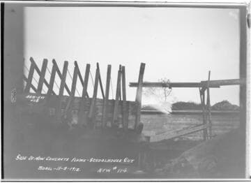 Borel : Side of new concrete