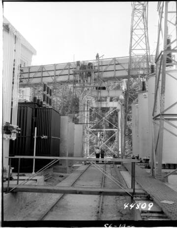 Installation of Transformers and Breaker cubicle for Portal transmission line tie into auto transformers at Big Creek #1