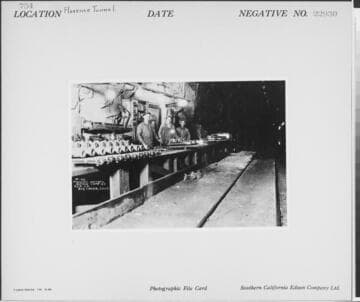 Big Creek, Florence Lake Dam - Machine Doctor's Bench, Camp 62