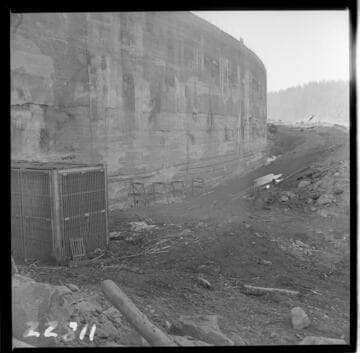 Big Creek, Huntington Lake Dams - Dam 2 Upstream face
