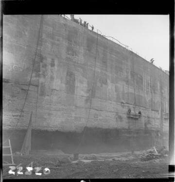 Big Creek, Huntington Lake Dams - Dam 2 Upstream face