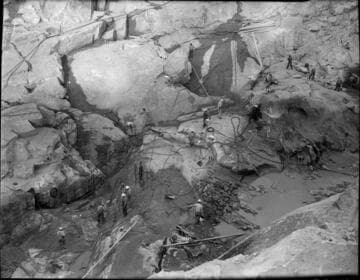 Big Creek 4 construction work