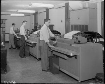 IBM bill printing machines
