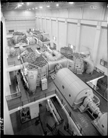 Steam plant generator floor