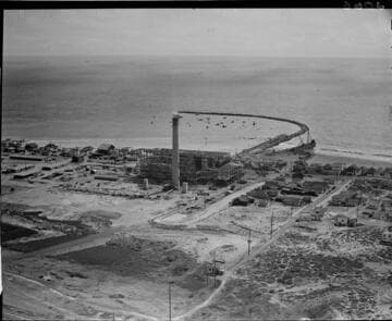 Aerial of Redondo Beach Steam Station