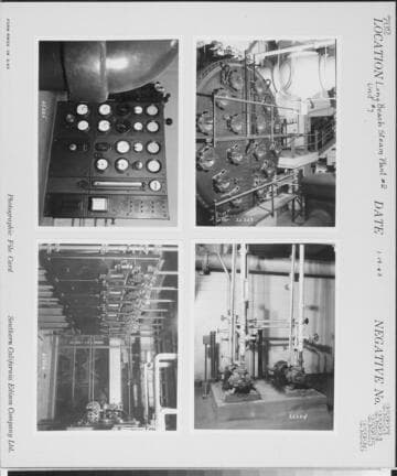 Long Beach Steam Station, Plant #2 - Unit #7 - Condenser, rear, and atmospheric relief valve