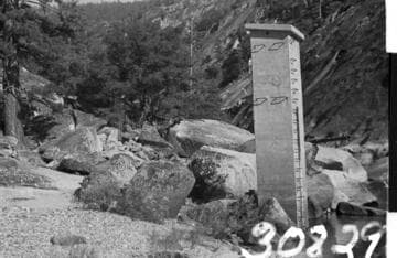 Big Creek, West Side Project - Middle Fork at Miller Bridge gauging station