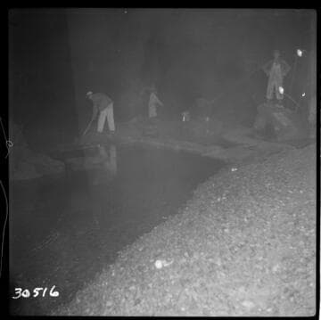 Big Creek Powerhouse #3 - Tunnel 3 - gravel bar upstream from the sand trap