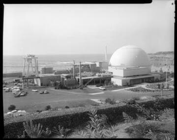Exterior shots of San Onofre Nuclear Generating Station