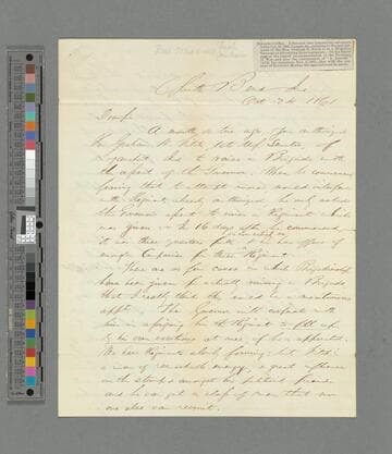 Schuyler Colfax, South Bend, Indiana, letter to Simon Cameron