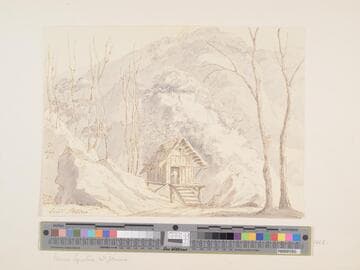 Swiss Landscpe with Cottage on Stilts