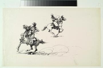 Two Mounted Cowboys