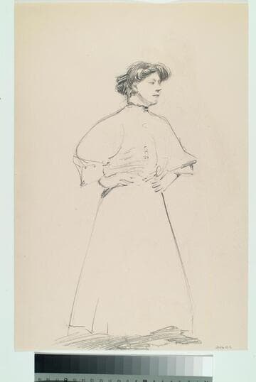 Woman Looking in Mirror