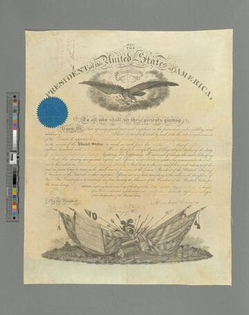 Abraham Lincoln, Washington, D.C., military commission to George P. Edgar