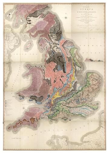 A delineation of the strata of England and Wales with part of Scotland; exhibiting the collieries and mines, the marshes and fen lands ... and the varieties of soil