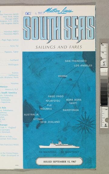 South Seas sailing and fares