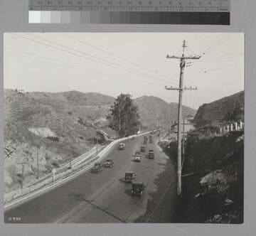 Cahuenga Pass Road, South from Summit