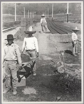 Making adobe brick at Casa Verdugo