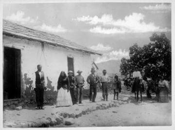 Captain Pedro Publo, Pechango Indian at his home